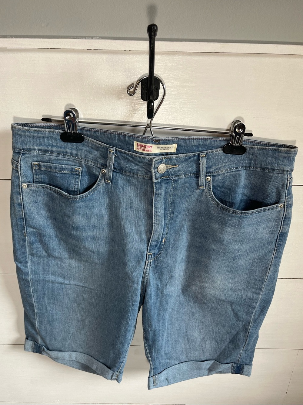 Levi's Light Blue Denim Bermuda Shorts